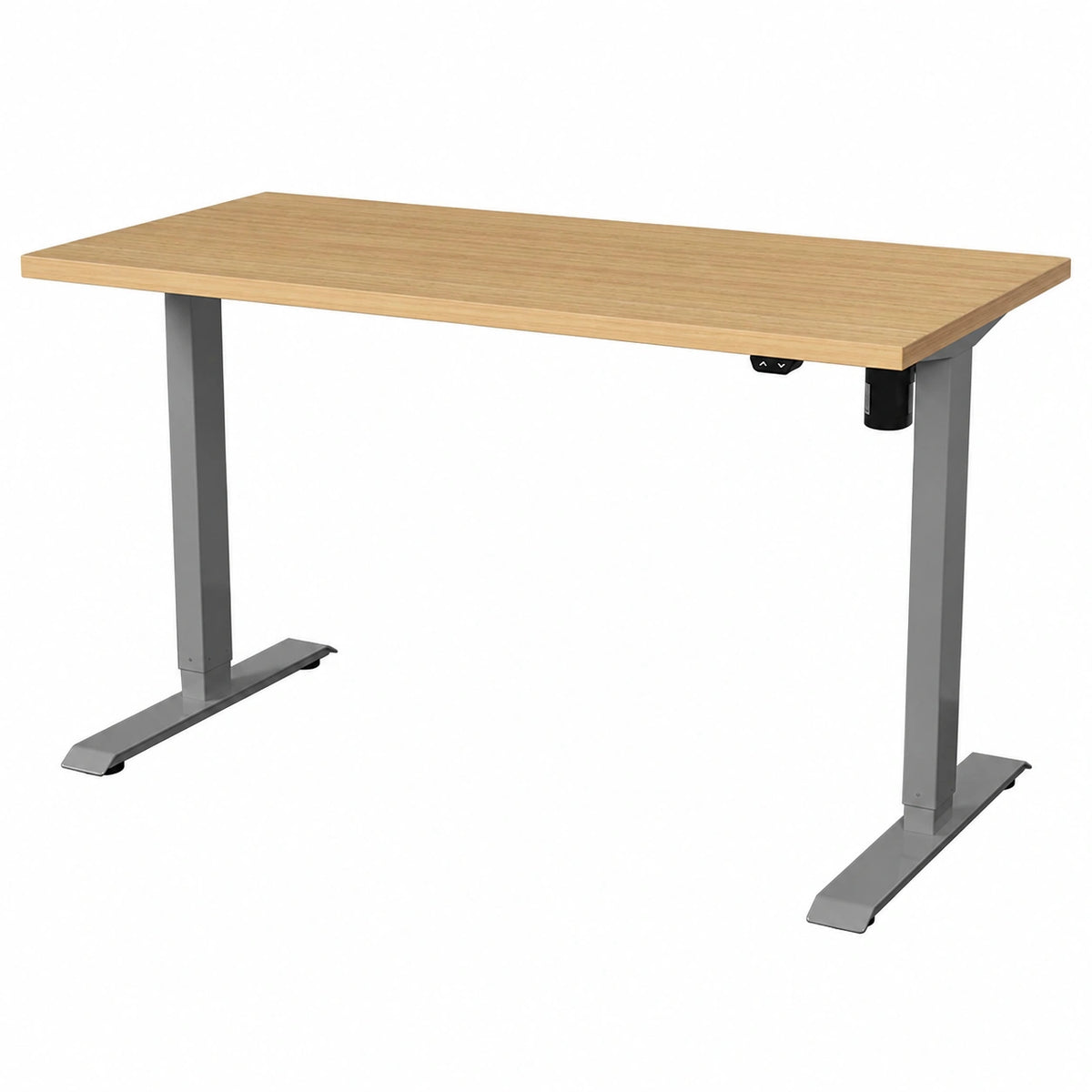 Scrivania Elettrica Regolabile FLEXISPOT 160x80 cm con Telaio in Acciaio, Ideale per Ufficio e Casa (Grigio e Acero)