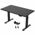 JUMMCIO Scrivania Elettrica Regolabile in Altezza, 140x70 cm, Piano Modulabile in Quattro Parti, Nero, con Funzione Memoria