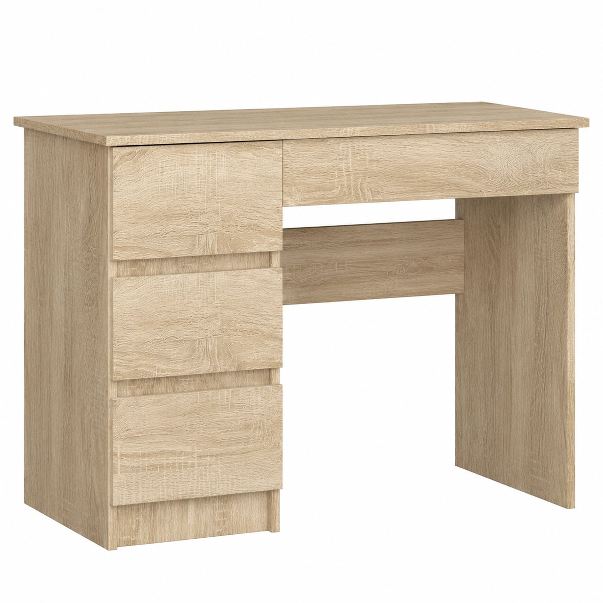 Scrivania Ufficio AKORD con 4 Cassetti in Rovere Sonoma 50x90x77 cm